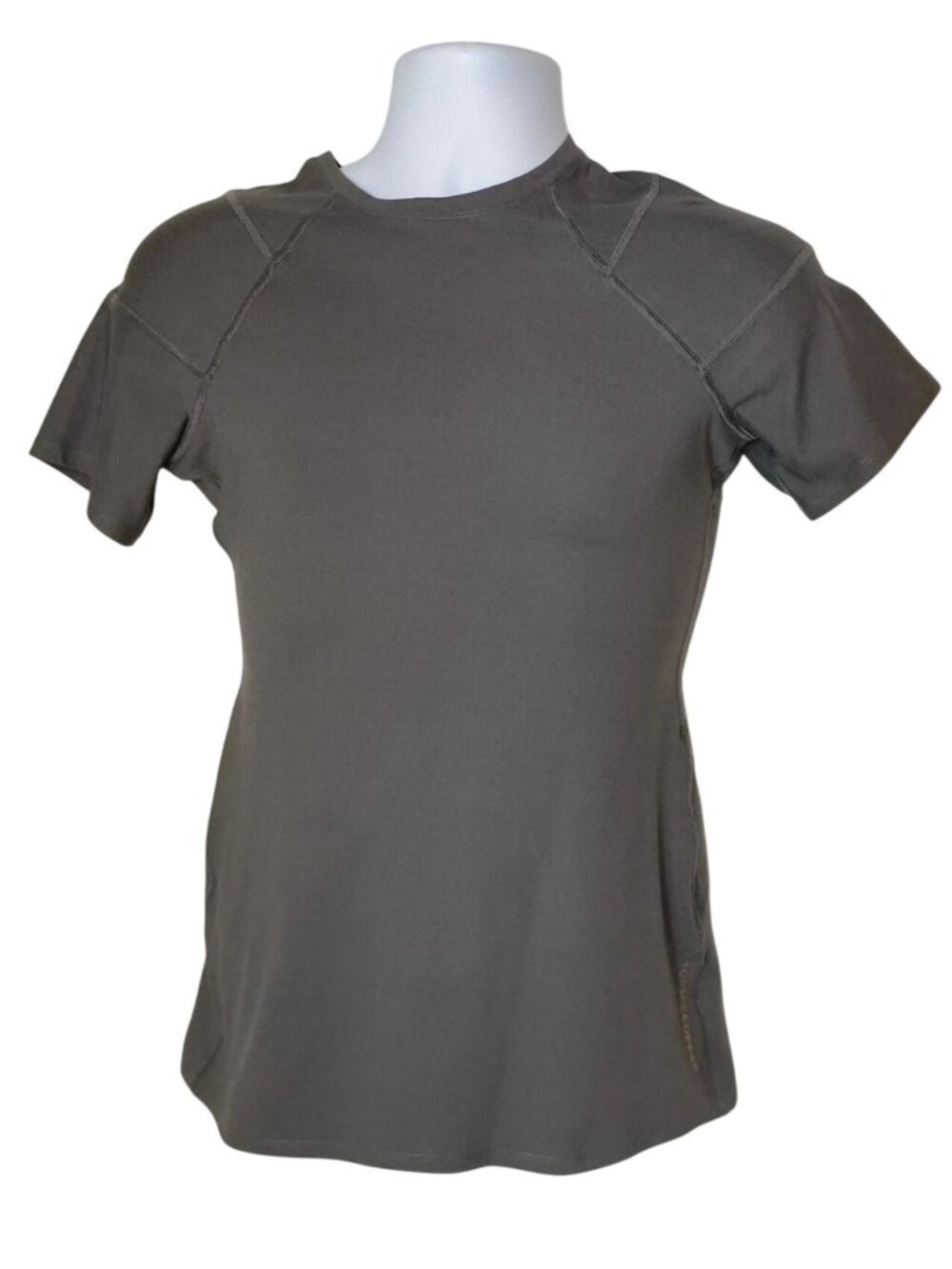 Tommie Copper Womens L Compression T Slate Grey Short Slv  Copper Znergy
